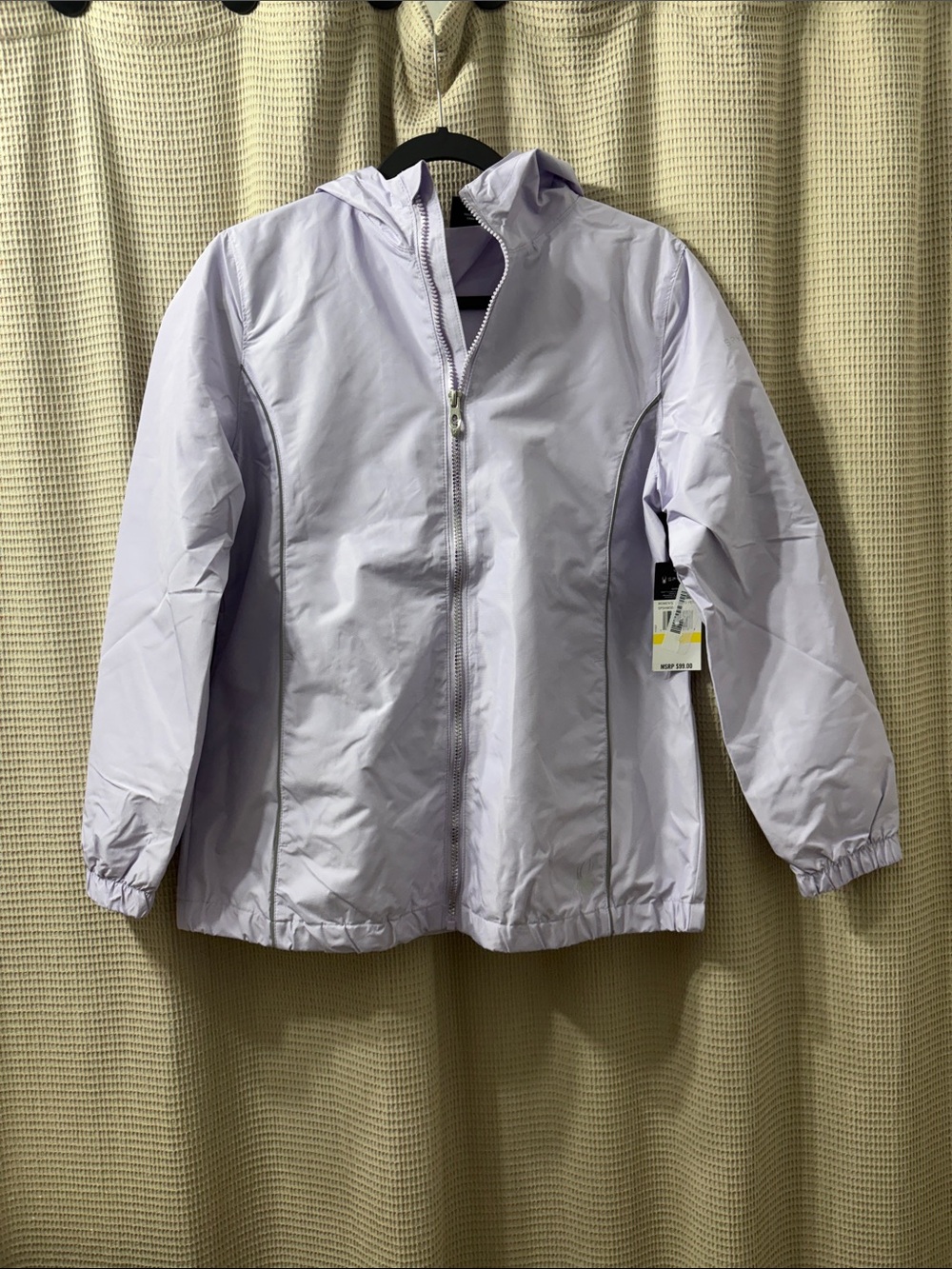 Spyder Light Purple Hooded Windbreaker Jacket